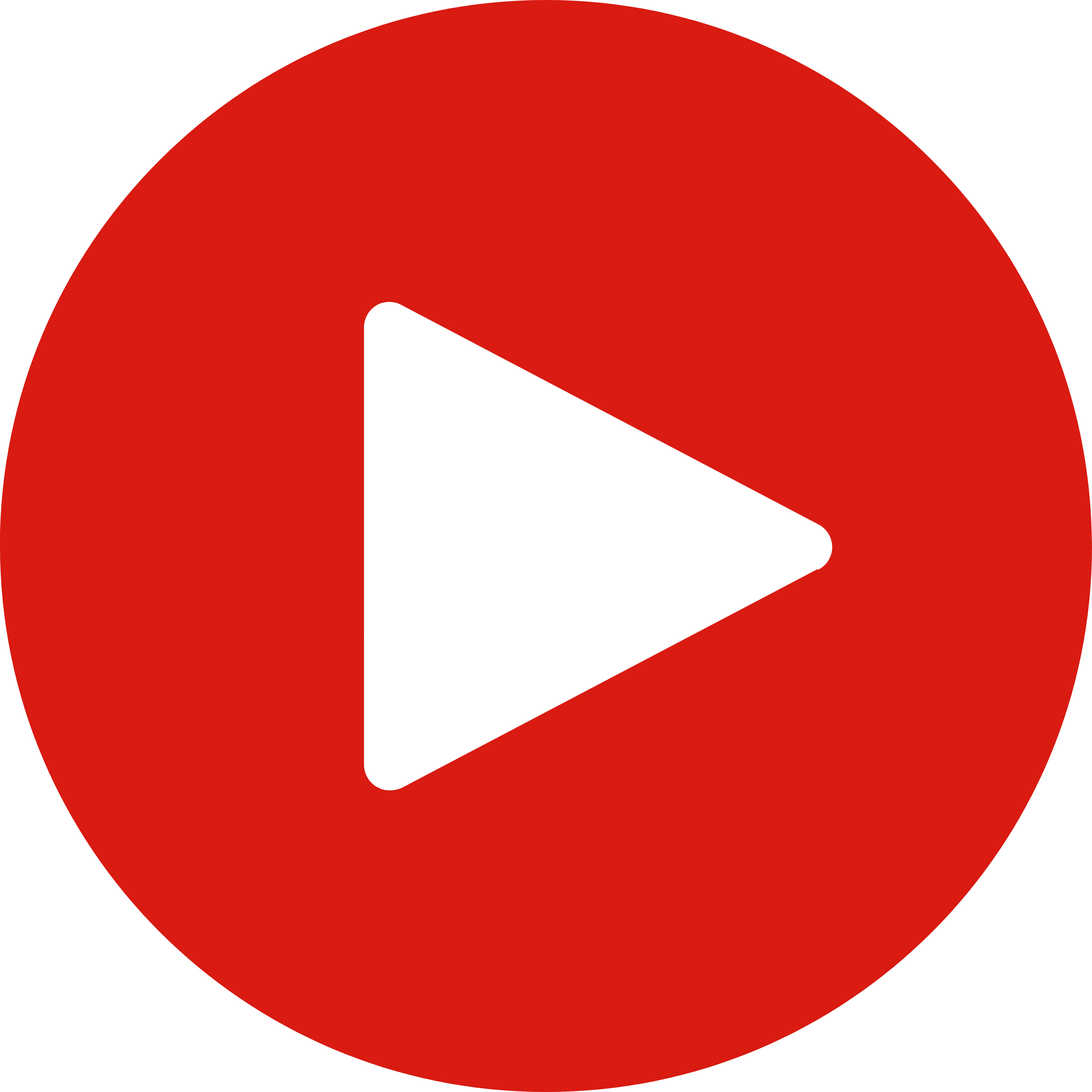 Rotes Kreissymbol mit einem schwarzen Play-Dreieck in der Mitte.