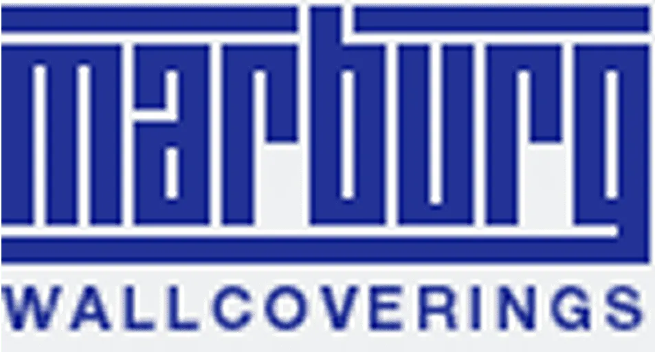 Logo von Marburg mit dem Schriftzug WALLCOVERINGS darunter.
